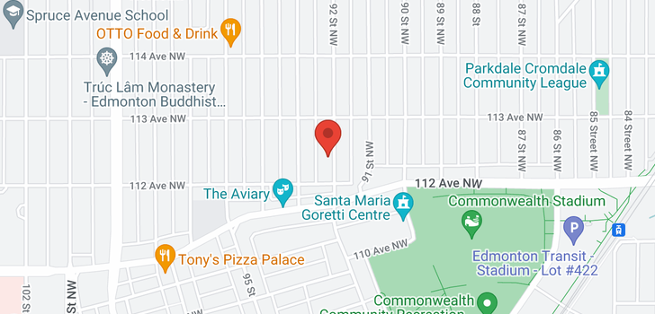 map of 11222 92 ST NW